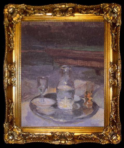 framed  unknow artist Lautrec-s Still Life with Billiards, ta009-2